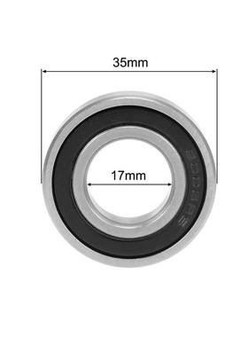 2-Pack 6003-2RS Deep Groove Ball Bearing 17x35x10mm Double S