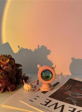 Cute Bedroom Atmosphere Led Night Lights Projection Rainbow