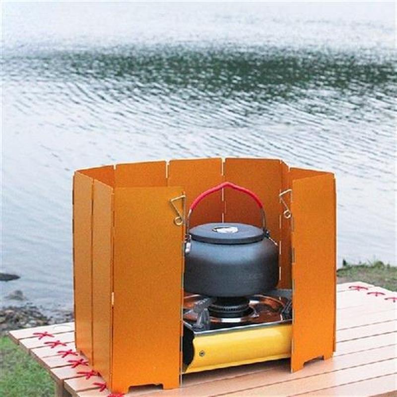 10 Piece 12 Piece Outdoor Stove Folding Wind Deflector
