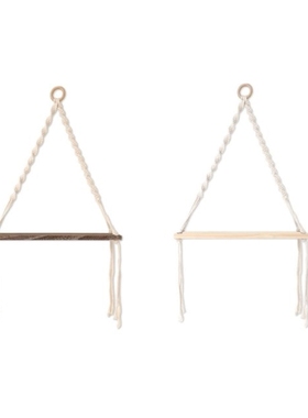 2022 New Handmade Woven Tapestry Floating Shelf Tassel Wall