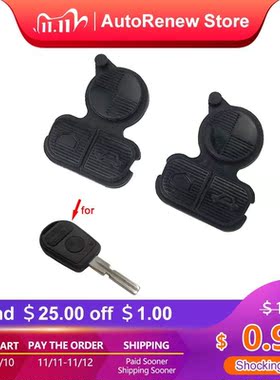 2PCS/LOT 3 Buttons Remote Fob Key Buttons Repair Pad For BMW