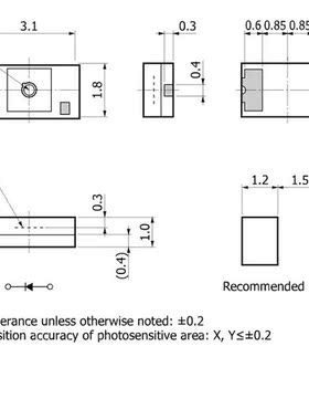 Silicon APD S14643-02 High-speed patch 400-1100nm detection