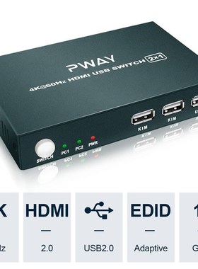 Out 4K SB HDMI KVM Switch Box Video Display SB Switch Splitt