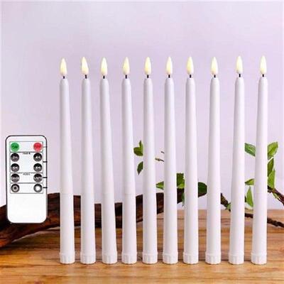 Pack Of 6 Flickering Light Christmas LED Candles With