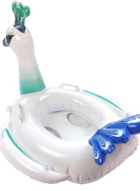 Inflatable Peacock Swimming Ring Giant Pool Float Mattress S