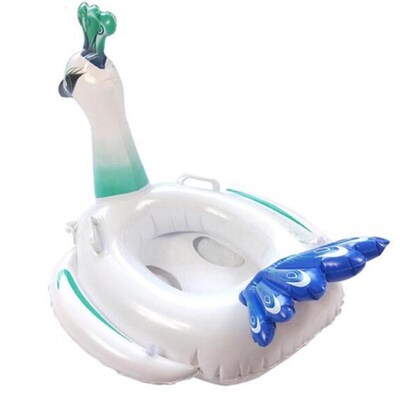 Inflatable Peacock Swimming Ring Giant Pool Float Mattress S