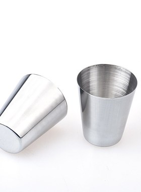 New 6 stainless steel cups bar wine glass drinking water te