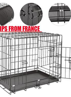 24inch Foldable Fence Cage For Dogs Aviary Pets Cats Door