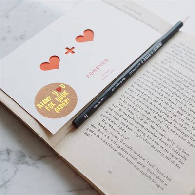 500pcs Thank You for Supporting My Business Kraft Sticker wi