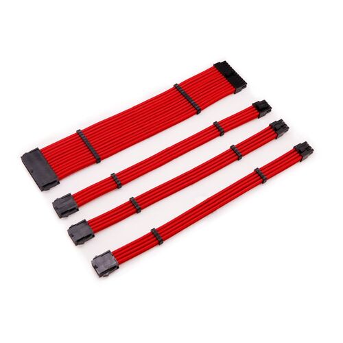 PC Case Sleeved PSU Extension Cable kit ATX Power cord 4 In