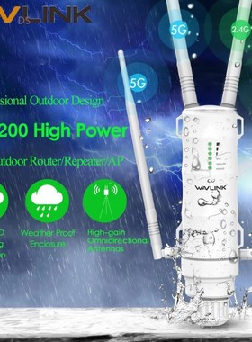 Wavlink High Power AC1200 Outdoor Wireless wifi Repeater AP/
