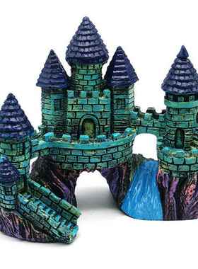 Aquarium Fish Tank Decor Retro European Style Castle Aquariu