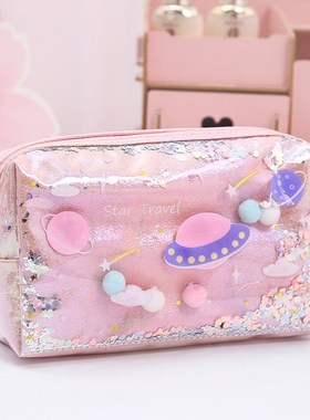 Large Capacity Pencilcase Star Pencil Case Glitter School P