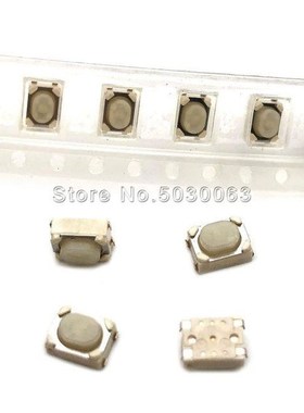 100pcs/lot 3*4*2.5 SMD Pack Foot White  Switch Key Switch  A