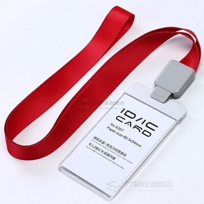 -Acrylic Clear Access Card ID IC Card Badge Holder Work Card