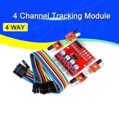 Four-Way infrared tracing / 4 Channel tracking Module / tran