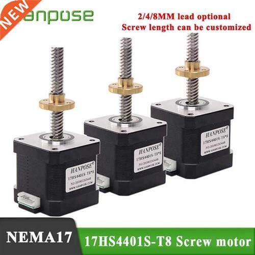 3PCS NEMA17 stepper motor L310mm 17HS4401S T8 screw 42x40 4