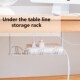 Living Room Rack White Storage Home Desk nder Grey Cable Man