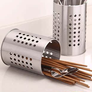 Stainless Steel Kitchen Cooking Utensils Holder Crock Draine