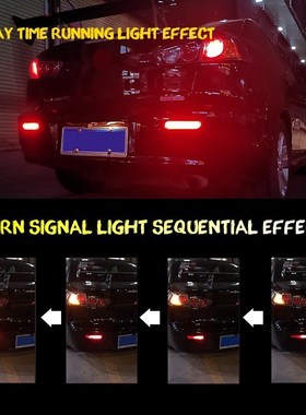Full LED Bumper Reflector Lights For Mitsubishi Lancer Evo X
