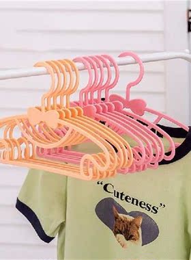 10pcs Baby Clothes Hanger Flexible Racks Plastic Clothing