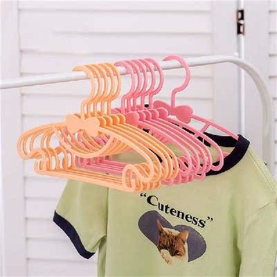 10pcs Baby Clothes Hanger Flexible Racks Plastic Clothing