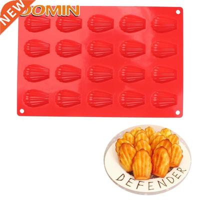 HOOMIN Bakeware 20 Cavity Silicone Pastry Tool Madeleine