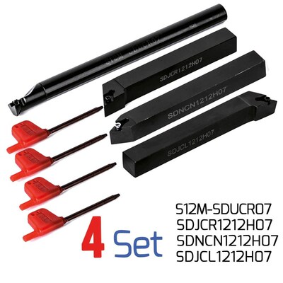 4pcs Turning tool holder milling cutter cnc machine lathe me