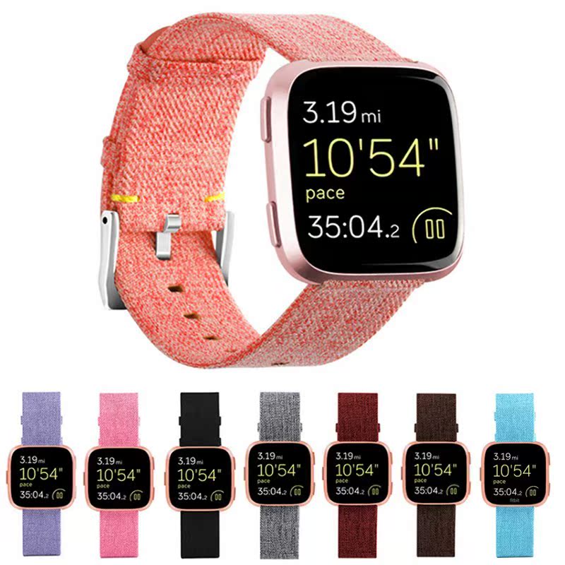 Canvas strap for Fitbit Versa Band Replacet Stable Watch Str
