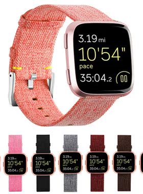 Canvas strap for Fitbit Versa Band Replacet Stable Watch Str