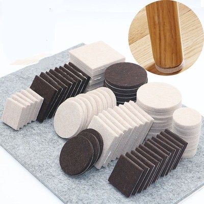 18 128pcs Chair Table Leg Felt Pads Self Adhesive Floor Scr