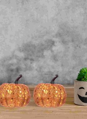 Pumpkin Pumpkins Artificial Halloween  Mini Decor Harvest