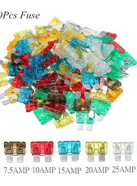 120/60Pcs Assorted Mini Blade Fuses Kit Zinc Alloy Auto Car
