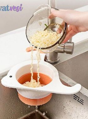 Kitchen Sink Drain Basket Leftover Sink Strainer Whale Sink