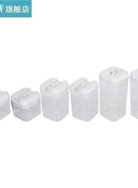 6pcs Food Storage Containers 0.5L 0.8L 1.2L Transparent Seal