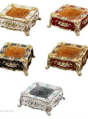 Square Shape Ashtray Smoking  Tray Hotel  Utensils Plastic