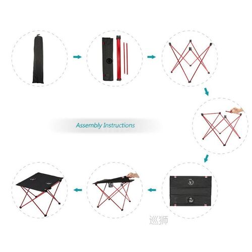 Camping Picnic Foldable Table Outdoor Fishing Hiking Supplie