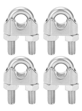 4Pcs Wire Rope Clamp U Bolt Saddle Fastener M14 Heavy Duty W