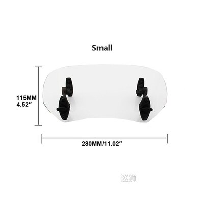 Universal Motorcycle Windshield Extension Adjustable Spoiler