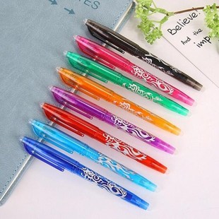 8pcs/lot Colorful design erasable gel pens School stationery