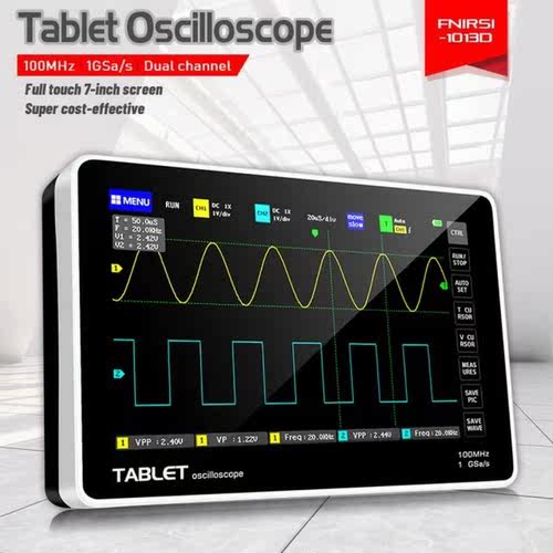 New FNIRSI-1013D Digital tablet oscilloscope dual channel 10