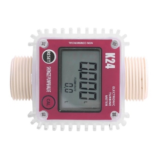 K24 Turbine Digital Oil Fuel Flow Meter Gauge For Chemicals