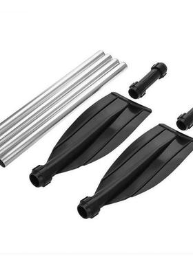 2pcs Aluminium Alloy Kayak Paddles Detachable Ligweig Ri