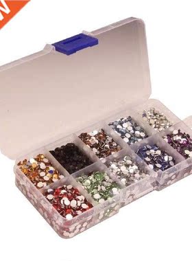 fityle 9000pcs Multicolor Hotfix Rhinestones Flatback for