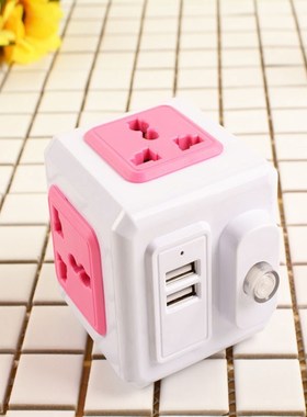 Smart Home PowerCube Socket E/S  4 Outlets 2 SB Ports Adapte