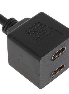 0.M 1 HDMI Adapter Male to 2 Female Audio Video Spliter Swi