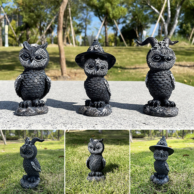 Magic Owl Statue Realistic Resin Animals Figurines