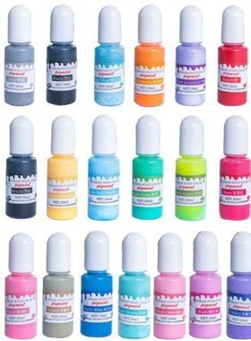 24 Colors Epoxy UV Resin Pigment Opaque Liquid Epoxy UV Resi