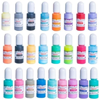 24 Colors Epoxy UV Resin Pigment Opaque Liquid Epoxy UV Resi