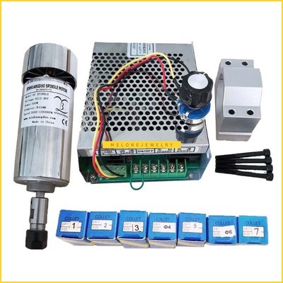 Air cooled 0.3kw CNC spindleMotor Kit  ER11 chuck  300W Spin